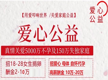 壤塘捐卵助孕生子 爱心志愿者招募